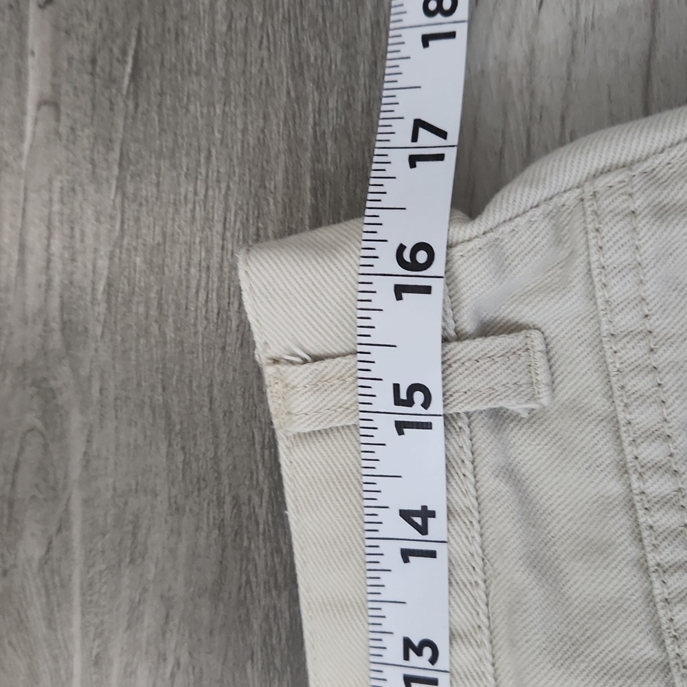 Faded Glory Women's High Rise Cream Colored Denim Jeans Boot Cut Size 14 - Picture 11 of 13